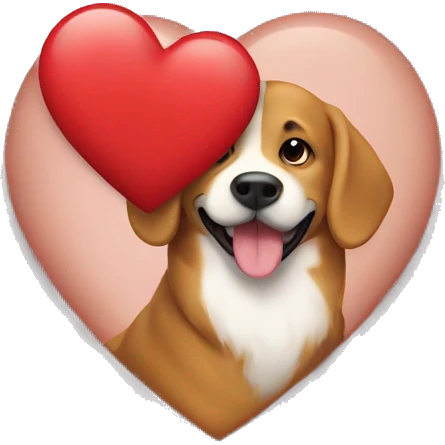 heart with dog emoji