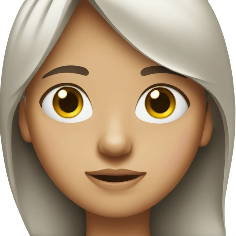 A girl that put hand on one eye emoji