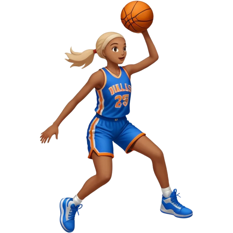 Basketball dunk girl emoji
