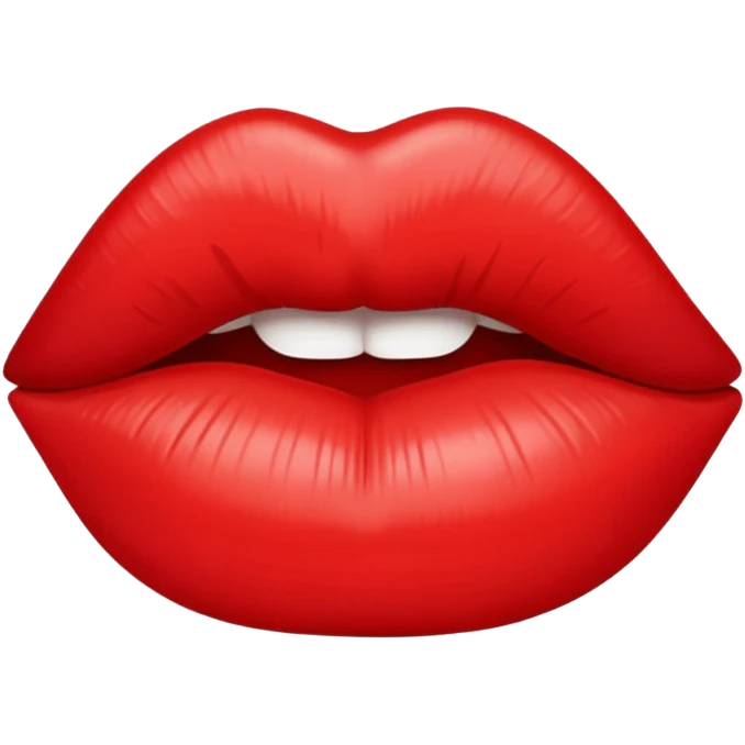 kiss lip print emoji