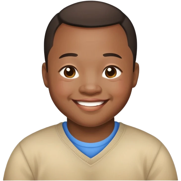 Down syndrome Chinese black man emoji