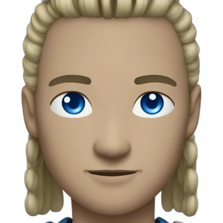 samurai with blue eyes emoji