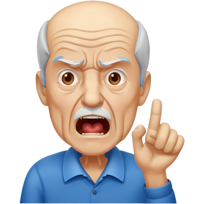 Old man yells at azure machine learning emoji