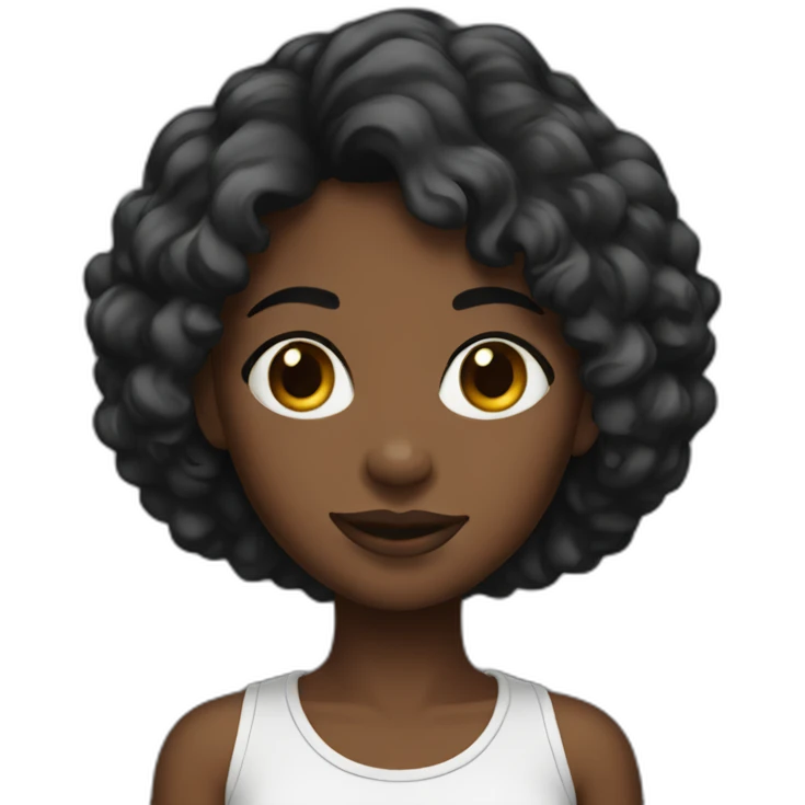 Ebony girl emoji
