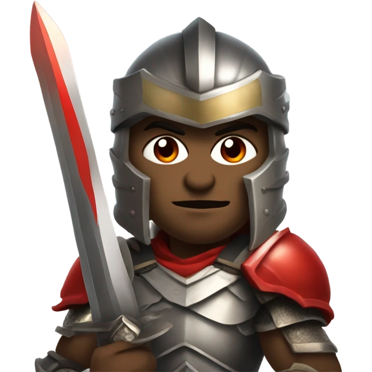 Ofc Warrior red Eyes Battle Shour  emoji