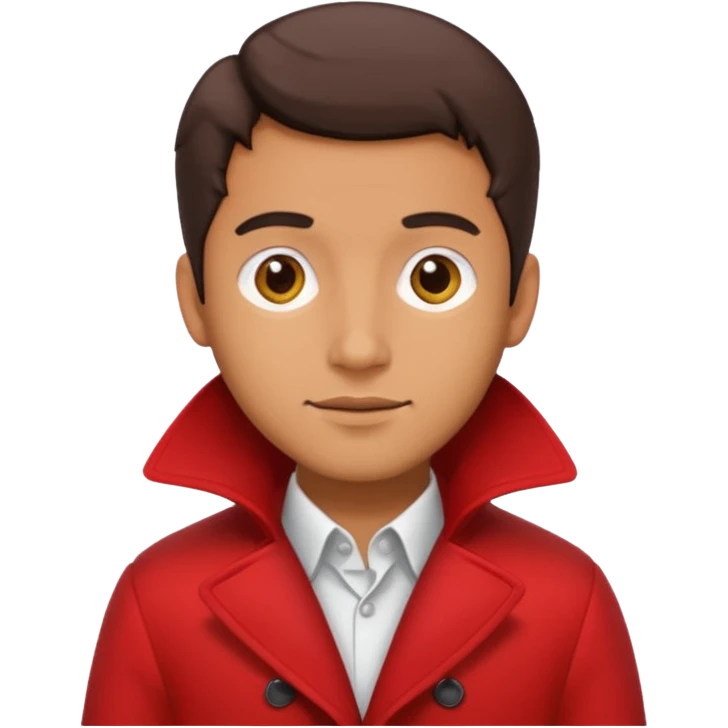 Man in red coat emoji