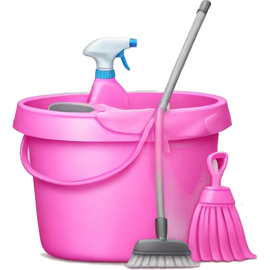 Pink cleaning producys emoji