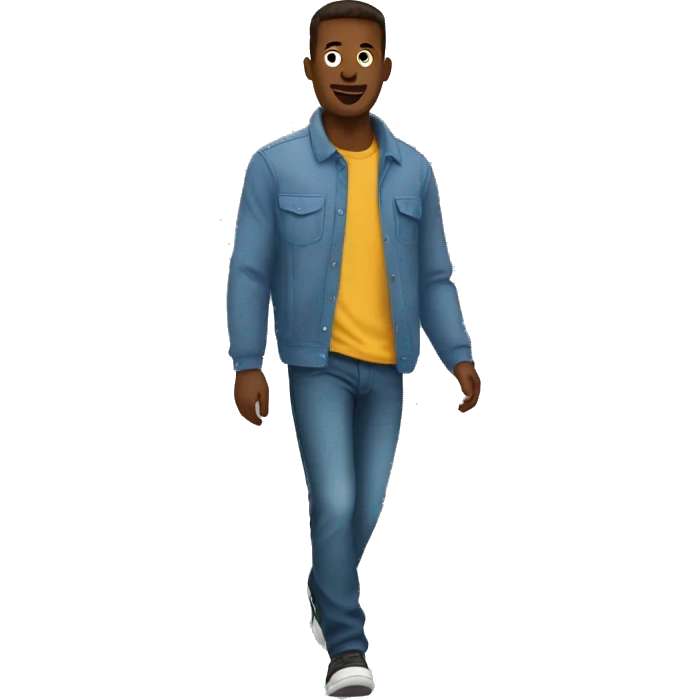 Chad guy walking in the stre emoji