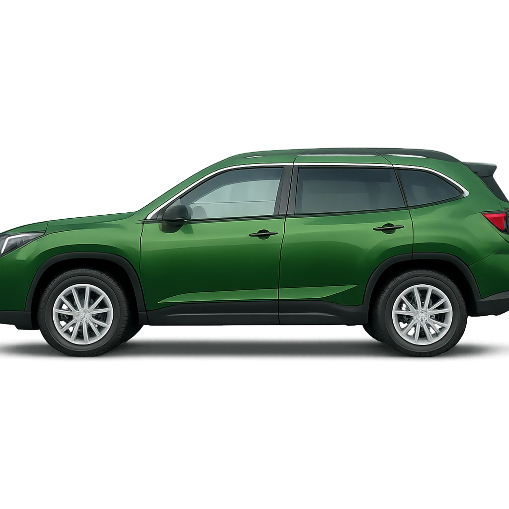 green SUV, parked in line emoji