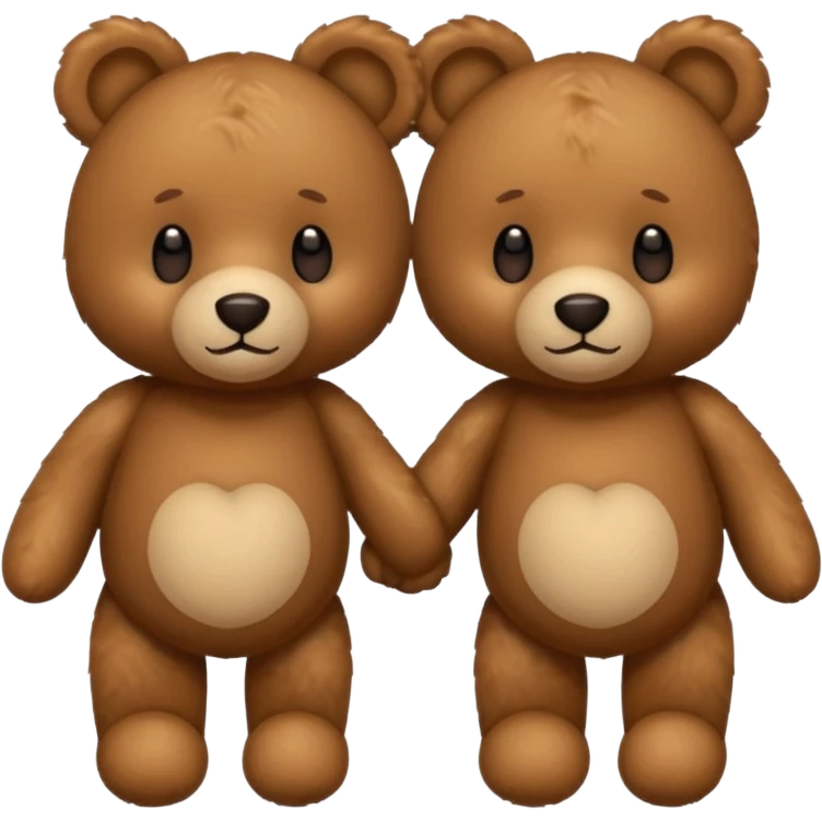 2 Teddy bears in love emoji