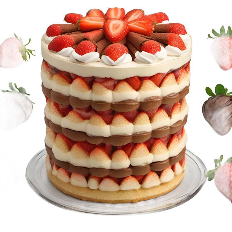 Strawberry Tiramisu emoji
