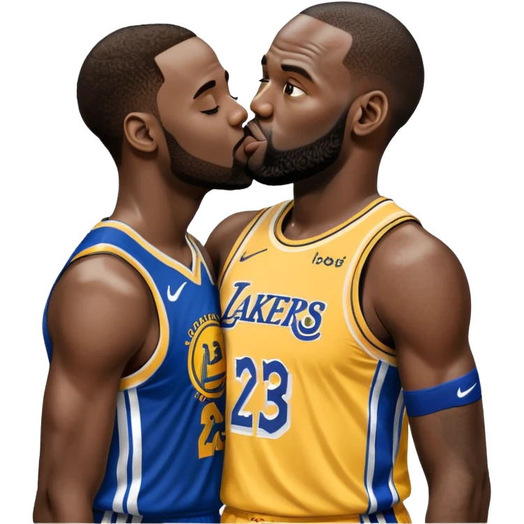 Draymond green kissing LeBron emoji