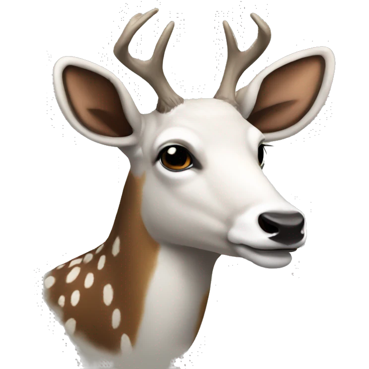 Piebald deer emoji