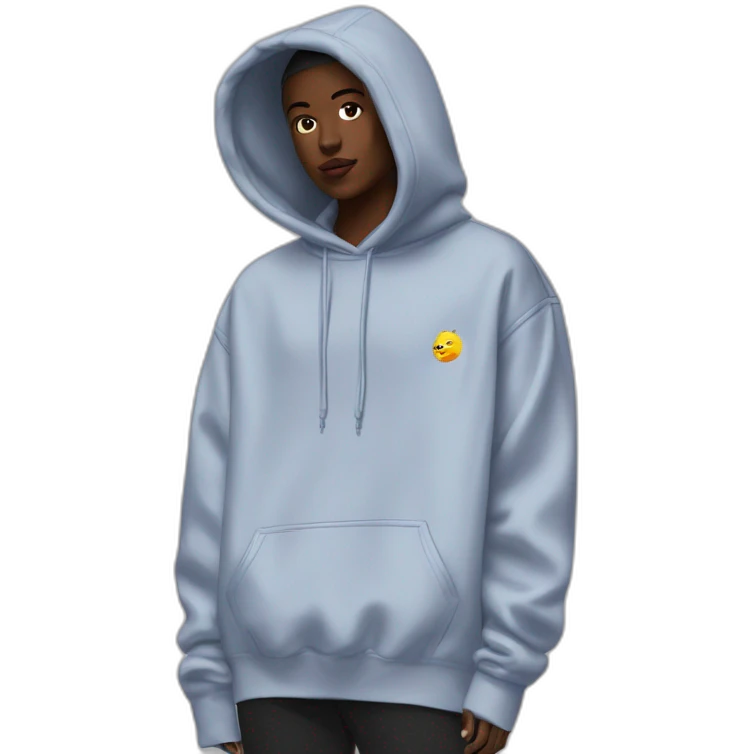 balenciaga yeezy gap hoodie oversized emoji