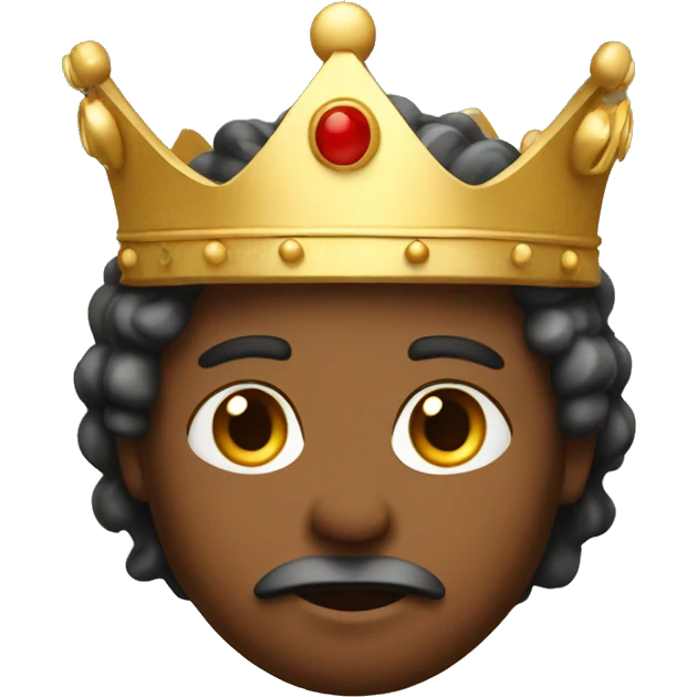 King with his crown  emoji