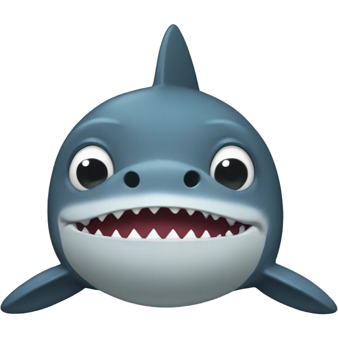 very sad  shark emoji