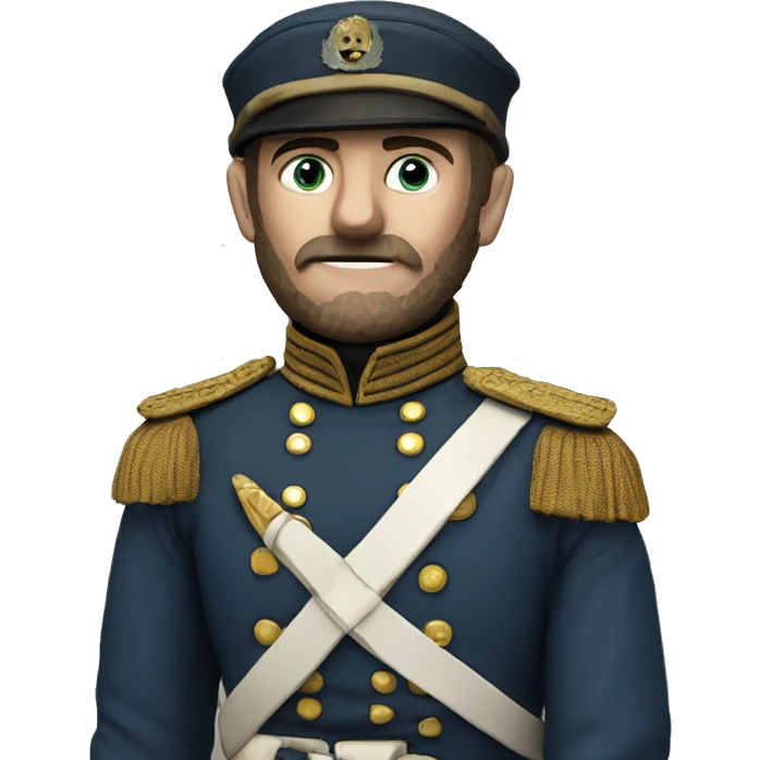 soldier in the Crimean War with a plaster cast on his arm emoji