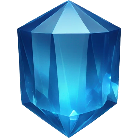 Blue Hexgon Crystal emoji