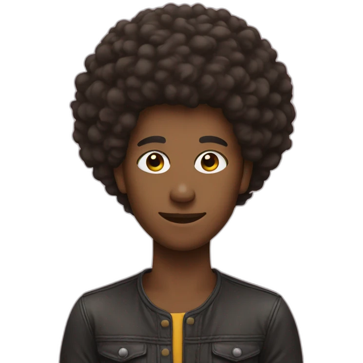 Afro pick emoji