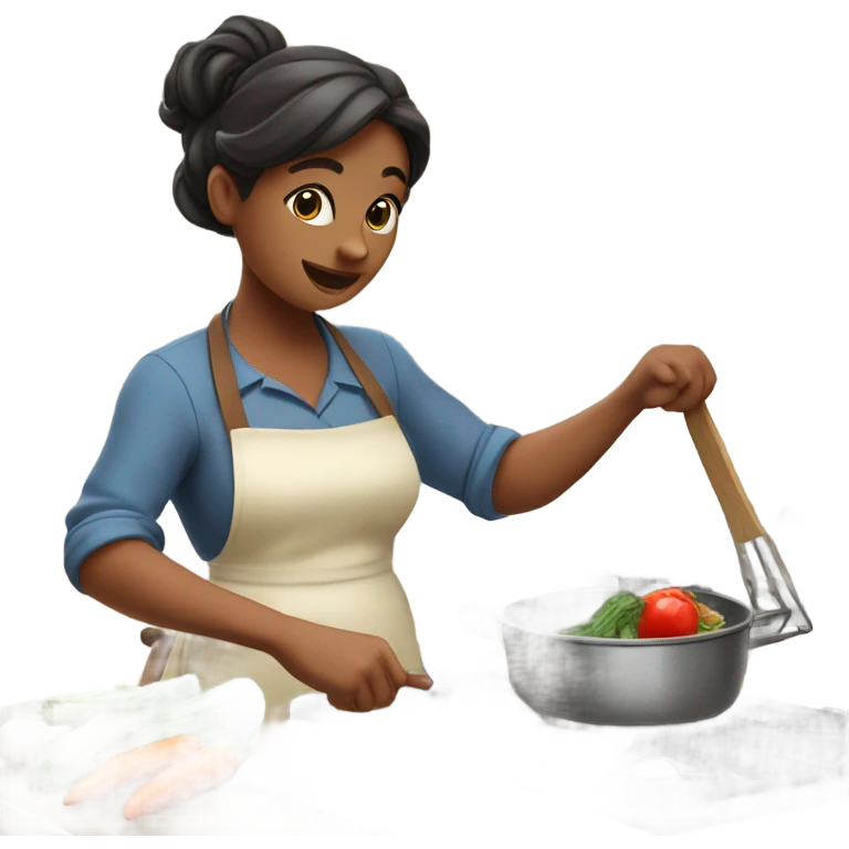 Mom cooking emoji