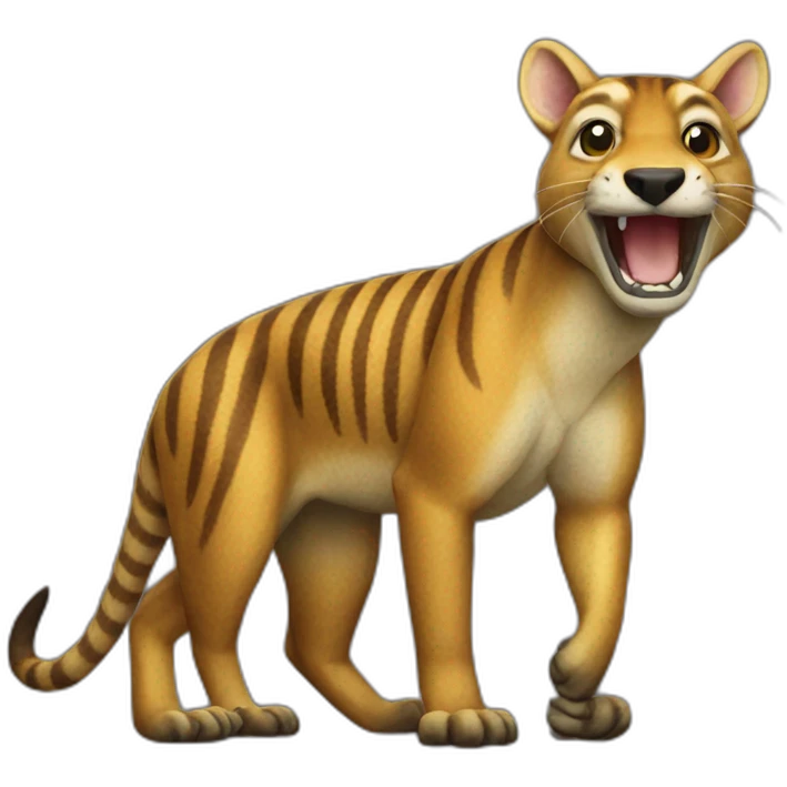 Tasmanian tiger emoji