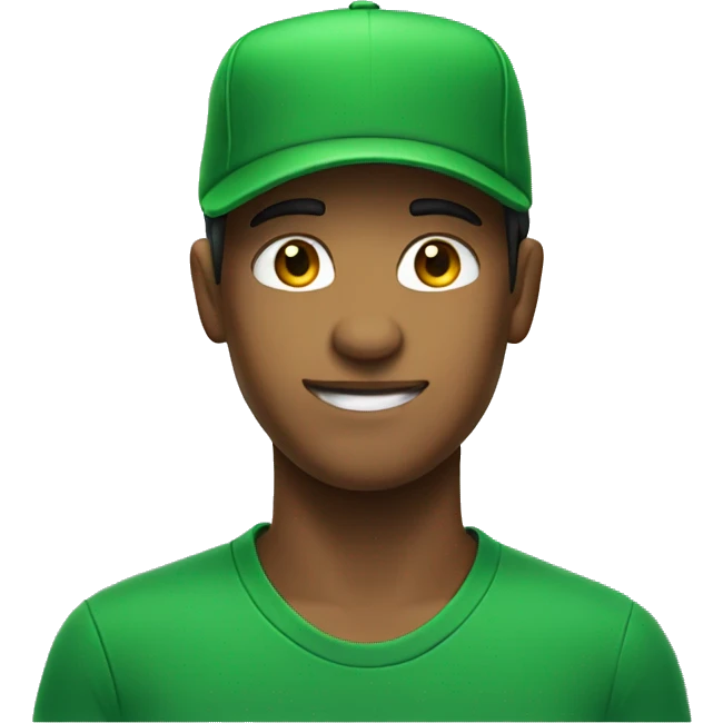 With green cap  emoji