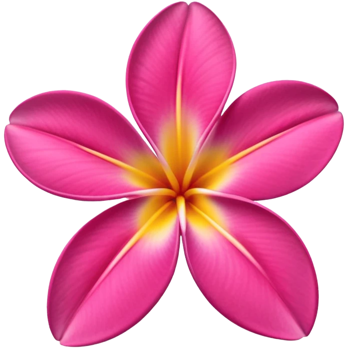 frangipani flower hot pink emoji