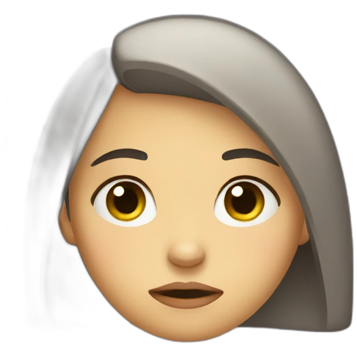 sad girl emoji