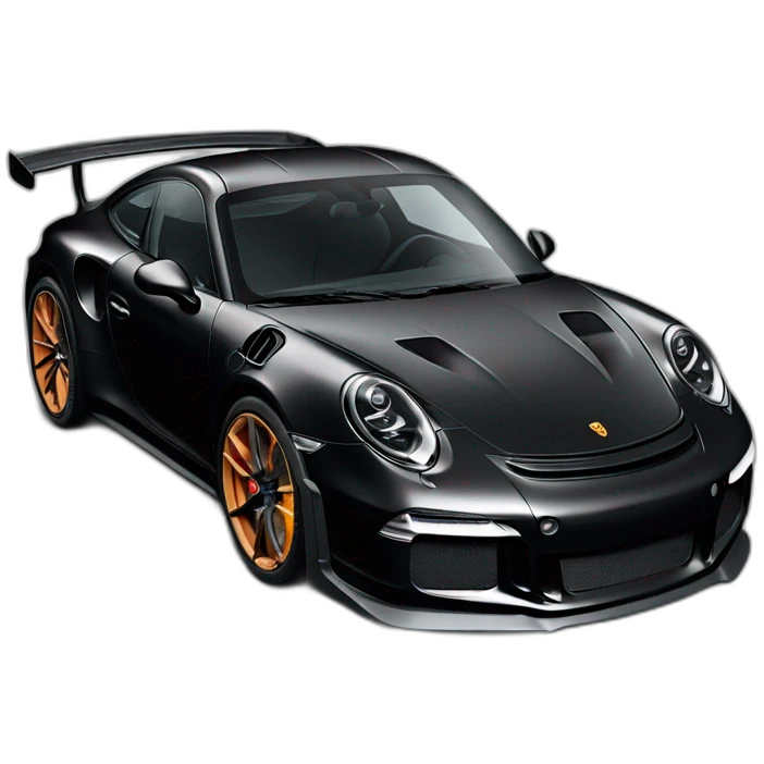 Black Porsche 911 GT3 RS  emoji