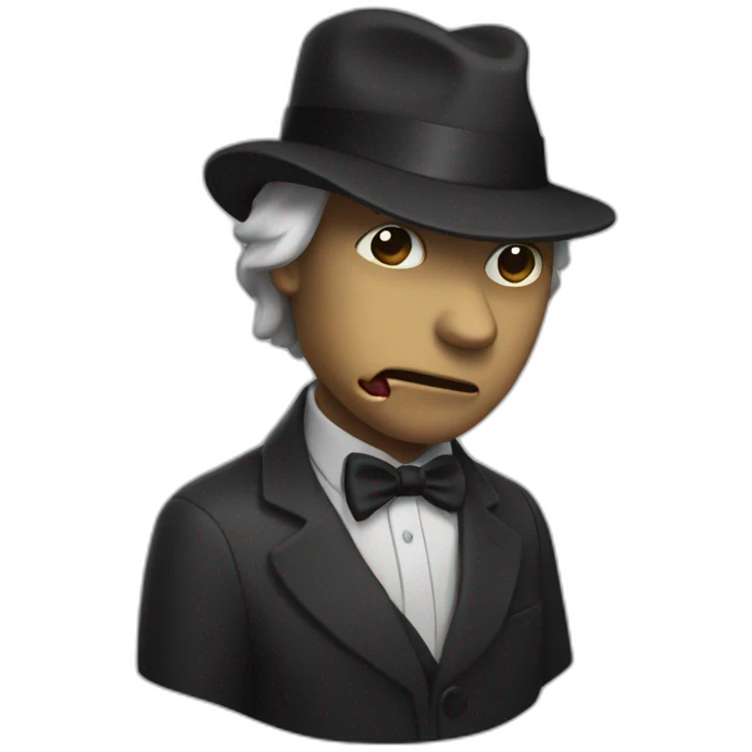 Noir qui mange emoji