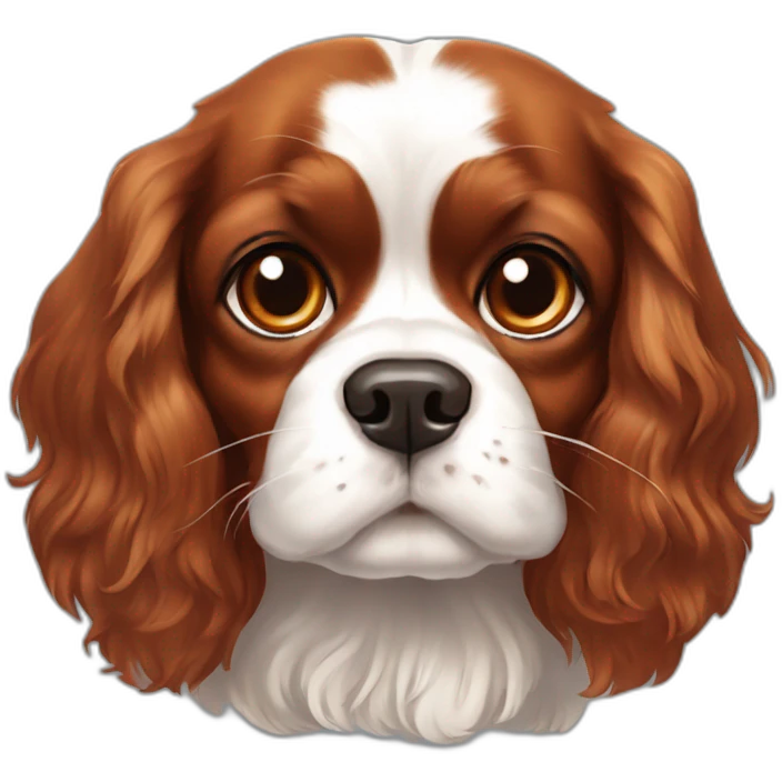 Ruby King Charles Spaniel emoji