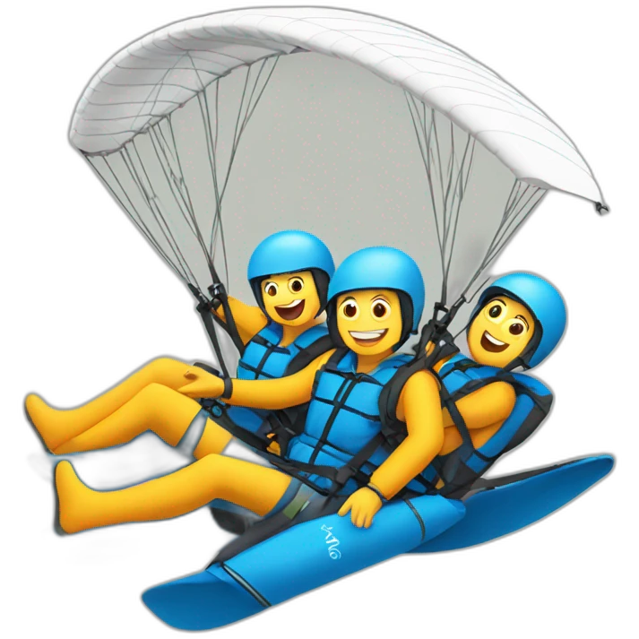 paraglider tandem emoji