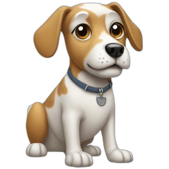 computing dog emoji