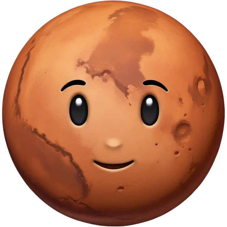 Planet Mars emoji