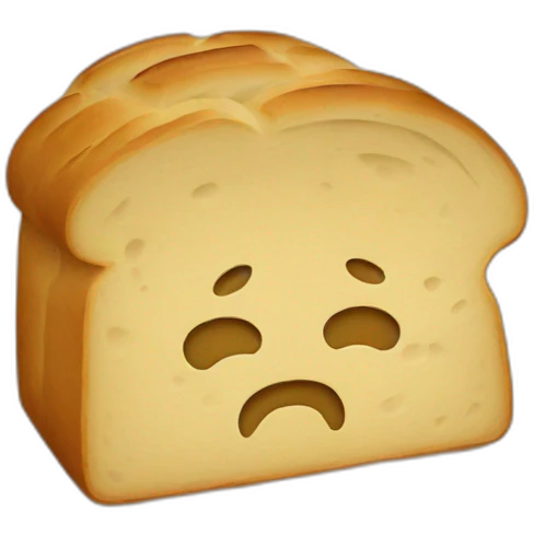 bread with a face emoji