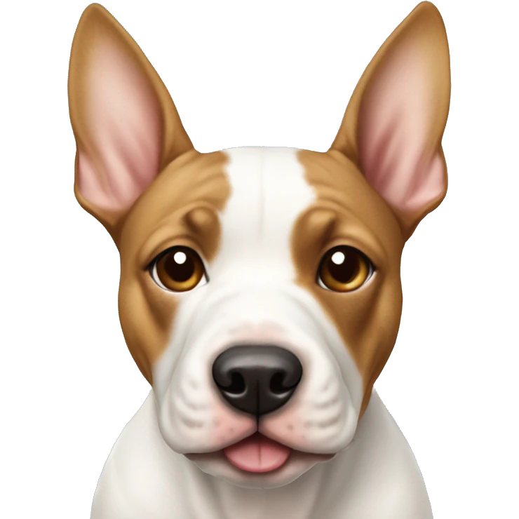 White Bull terrier and brown-and-tan frenchie emoji