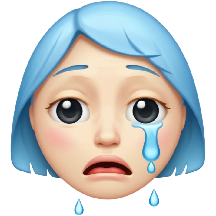 upside down crying face emoji