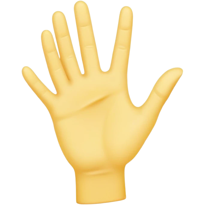 Yellow hand with pinky sticking up emoji