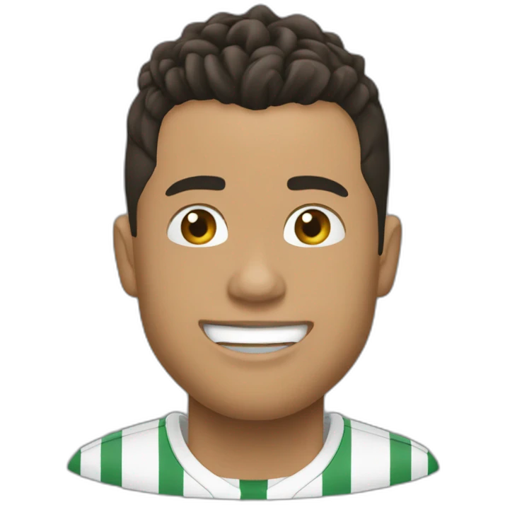 Ronaldo doing siu emoji