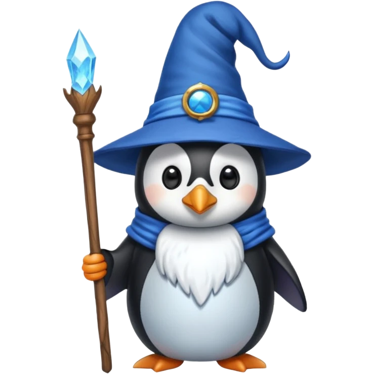 Penguin Wizard emoji