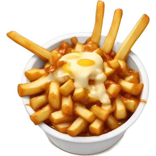 Poutine qui mange des poutines emoji