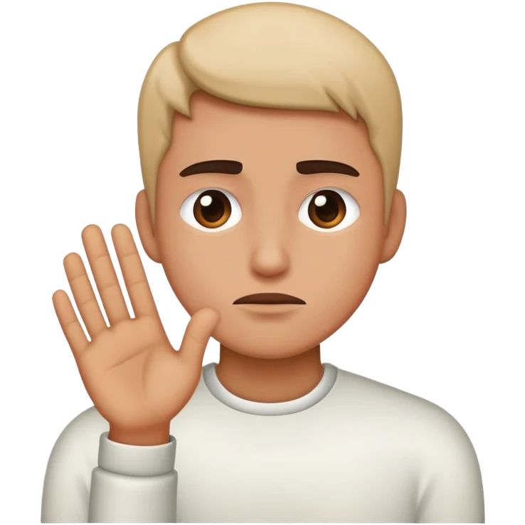 Person refusing an offer emoji