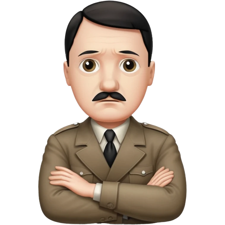 hitler crossing his arms to signal no emoji