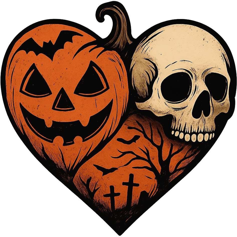 Halloween heart, remove background emoji