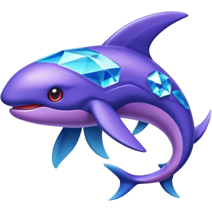Pokemon legendary purple and cian crystal kyogre emoji