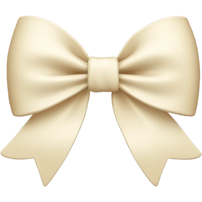 Bow in cream emoji