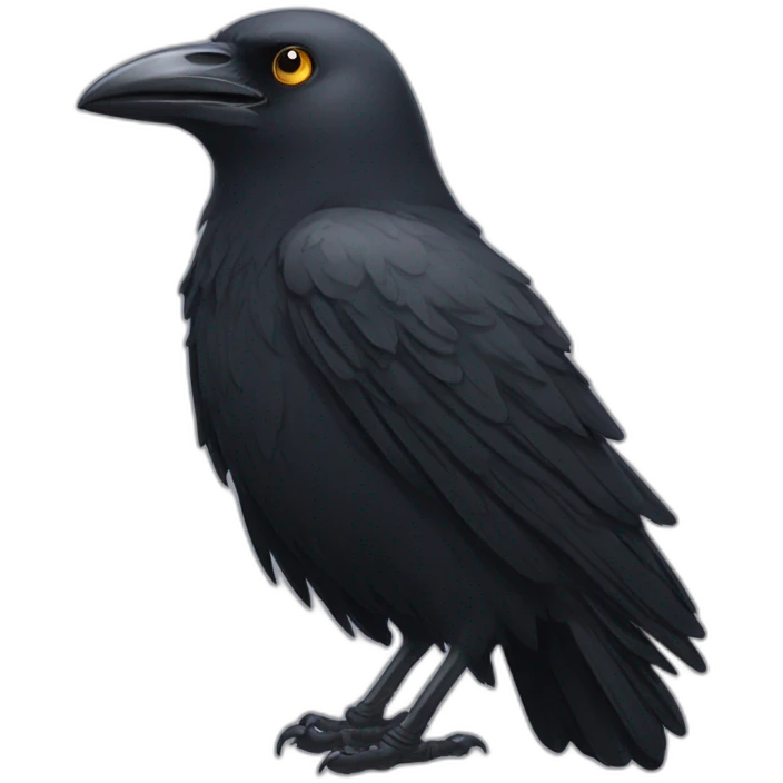 crow with tears in its eyes emoji