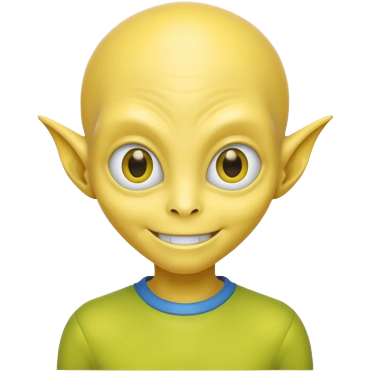 allien with yellow shirt  emoji