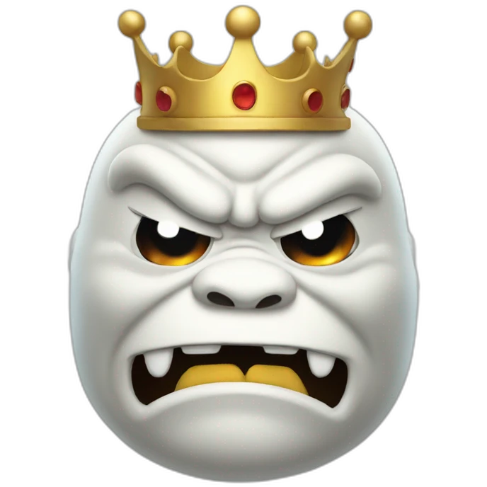 King Boo angry emoji