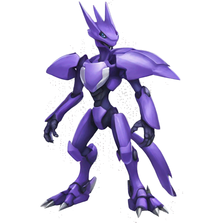  Cool Edgy Godly Futuristic Digimon-Fakemon-Genesect-Reptile full body emoji